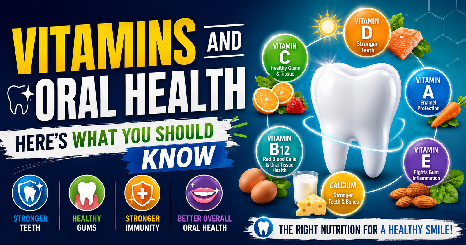 Vitamins and Oral Health - Here is what you should know